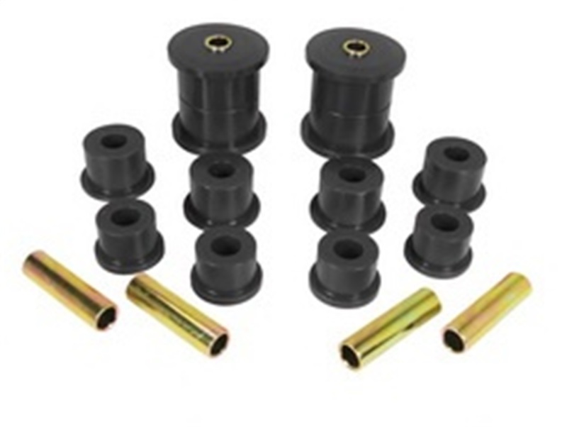 Jeep Cherokee XJ Leaf Spring Bushing Kit - Rear - Rugged Ridge - Polyurethane - Black - `84-`01